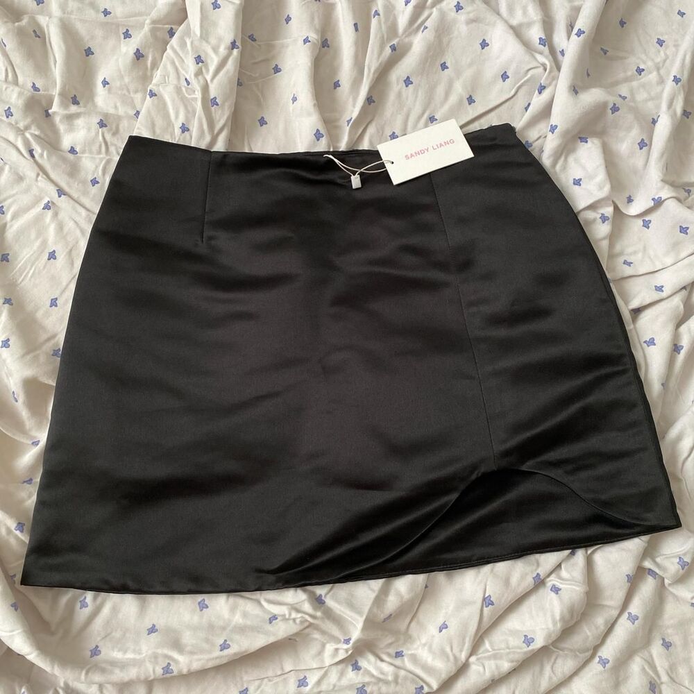 Sandy Liang Cut Out Skirt in Black
